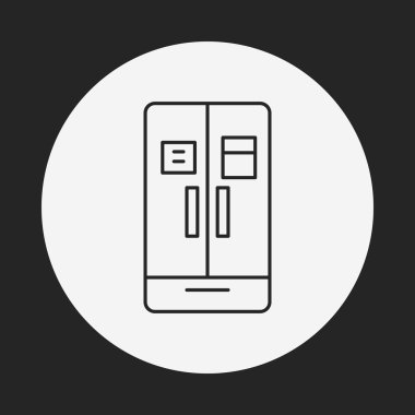 Buzdolabı çizgisi simgesi