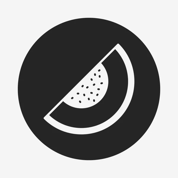 Frukter melon ikonen — Stock vektor