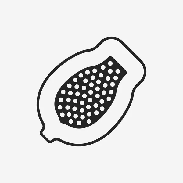 水果木瓜图标 — 图库矢量图片