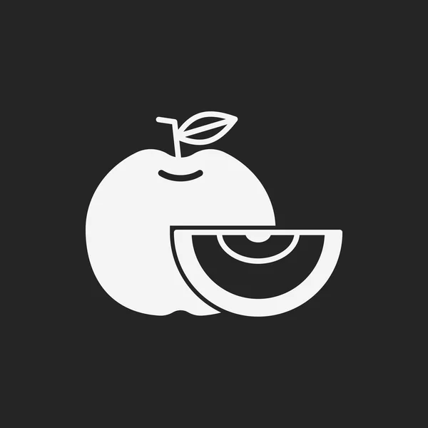 Frutas ícone de maçã — Vetor de Stock
