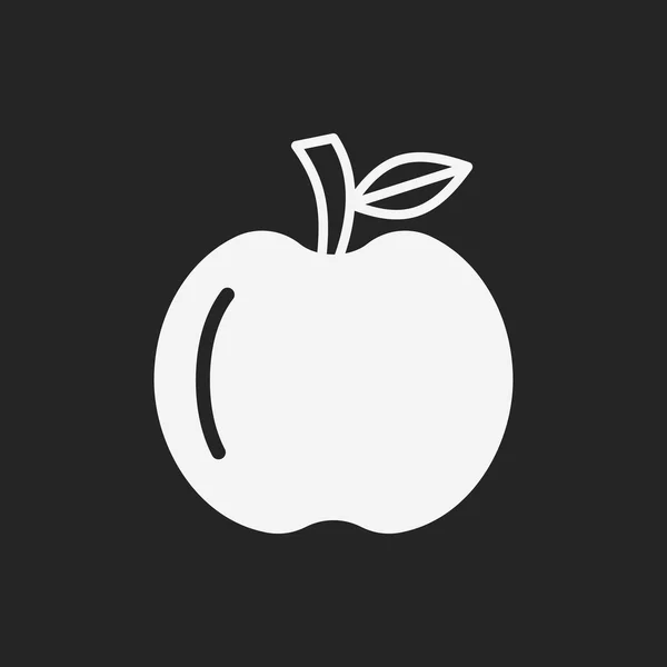 Fruta manzana icono — Vector de stock