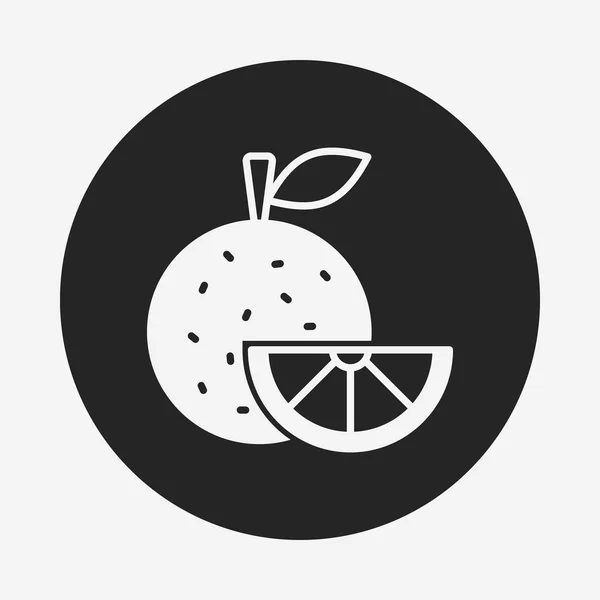 Frukter orange ikon — Stock vektor