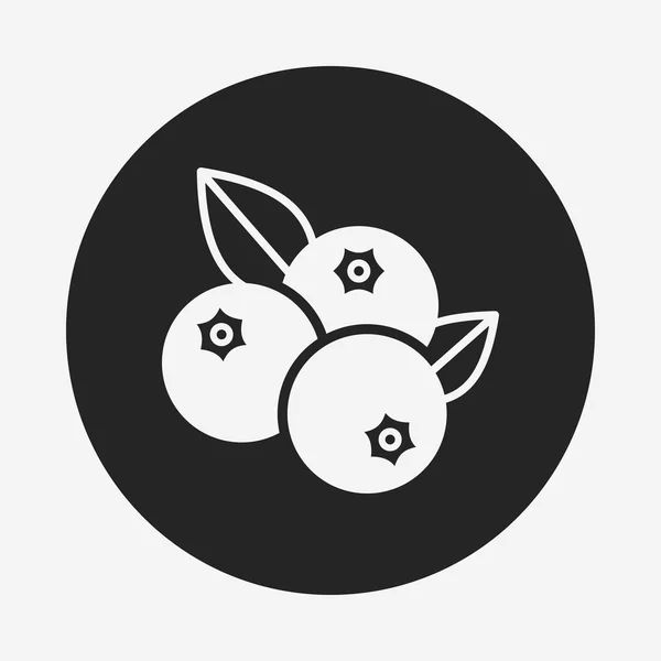 Frukter blåbär ikonen — Stock vektor