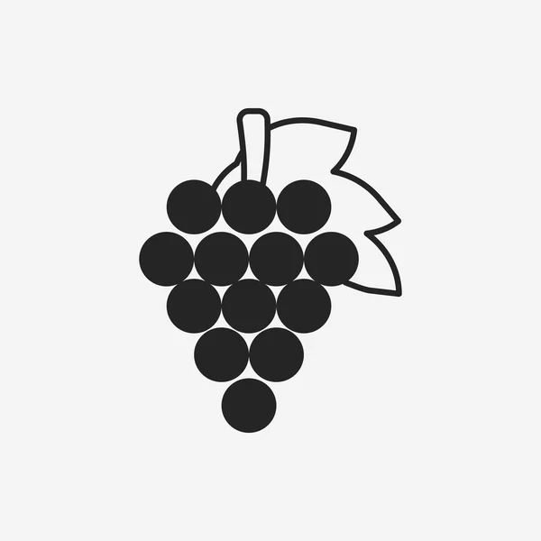 Fruits grape icon — Stock Vector