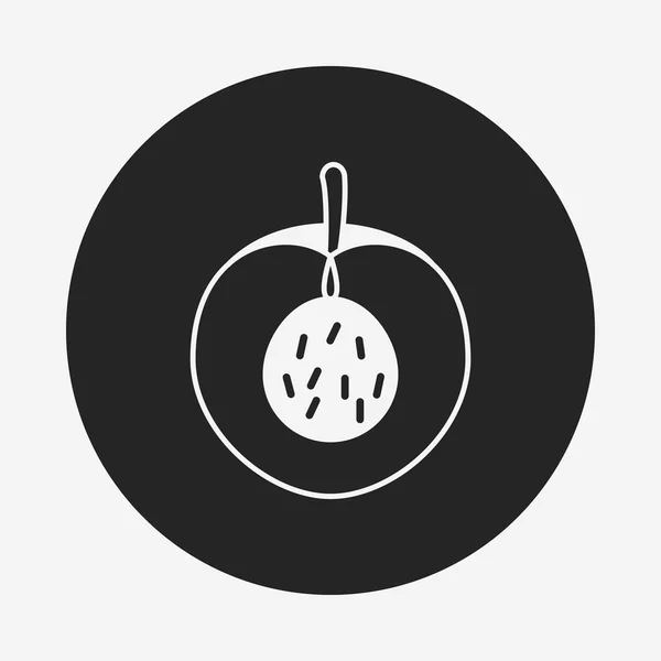 Fruits plum icon — Stock Vector