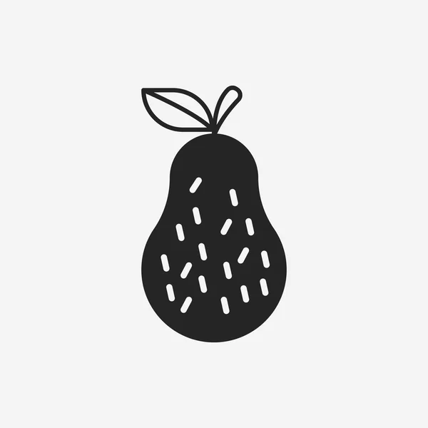 Frukter guava ikonen — Stock vektor