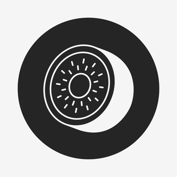 Frukter kiwi ikonen — Stock vektor