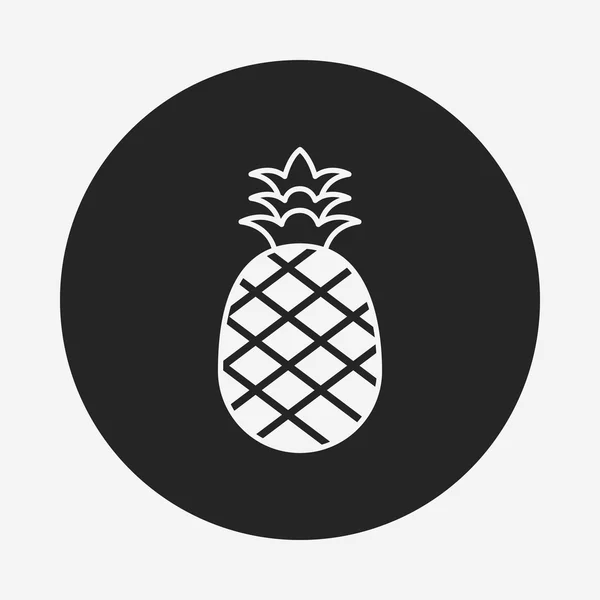 Frukter ananas ikonen — Stock vektor