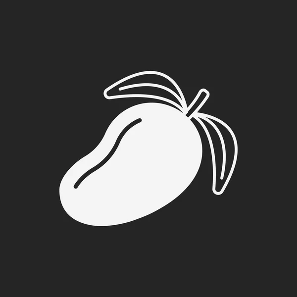 Fruit-mango-pictogram — Stockvector