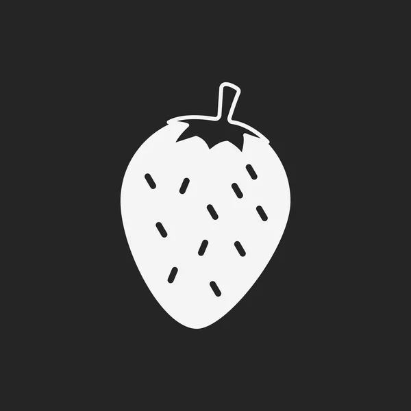 Клубничная икона фруктов — стоковый вектор