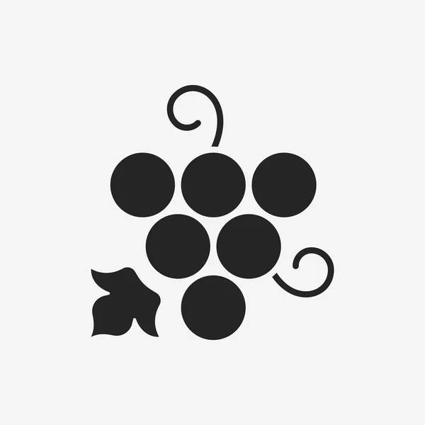 Frukt druva ikonen — Stock vektor