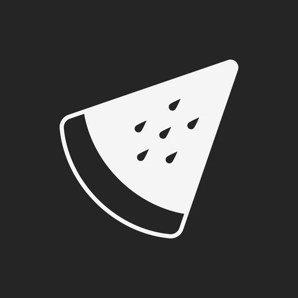 Frukter vattenmelon ikonen — Stock vektor