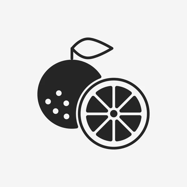 Fruits orange icon — Stock Vector