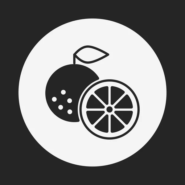 Narancssárga gyümölcs ikon — Stock Vector