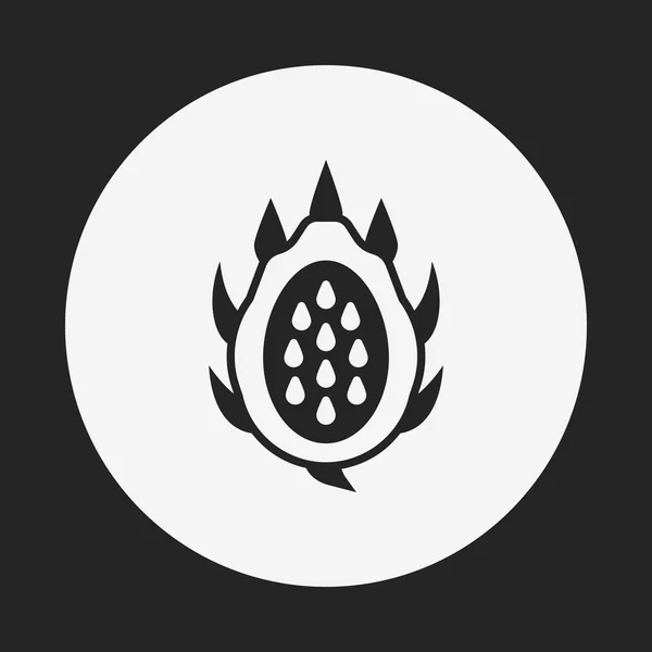 Dragon frukt ikonen — Stock vektor