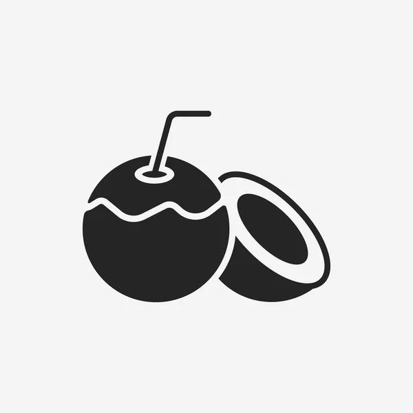 水果椰子图标 — 图库矢量图片