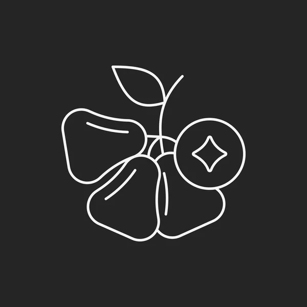 Frukter vax-apple ikon — Stock vektor