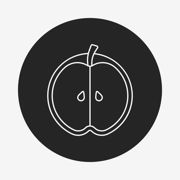 水果苹果线图标 — 图库矢量图片