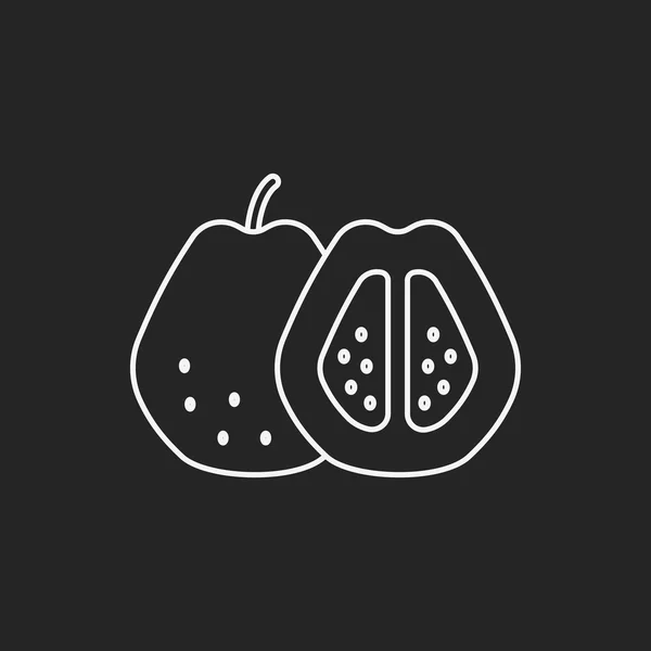 Frukter grava ikon — Stock vektor