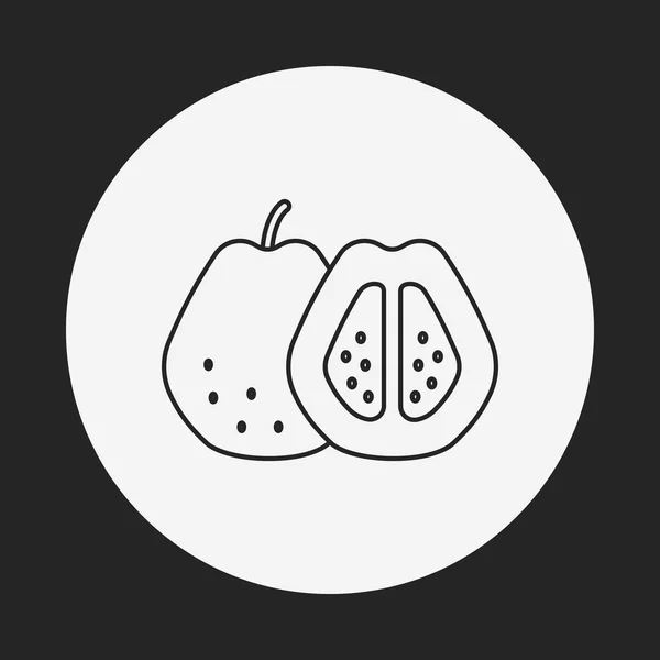 Frukter grava ikon — Stock vektor
