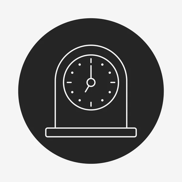 Icono de línea de reloj — Vector de stock