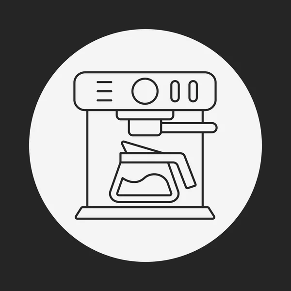 Coffee machine line icon — Stock Vector