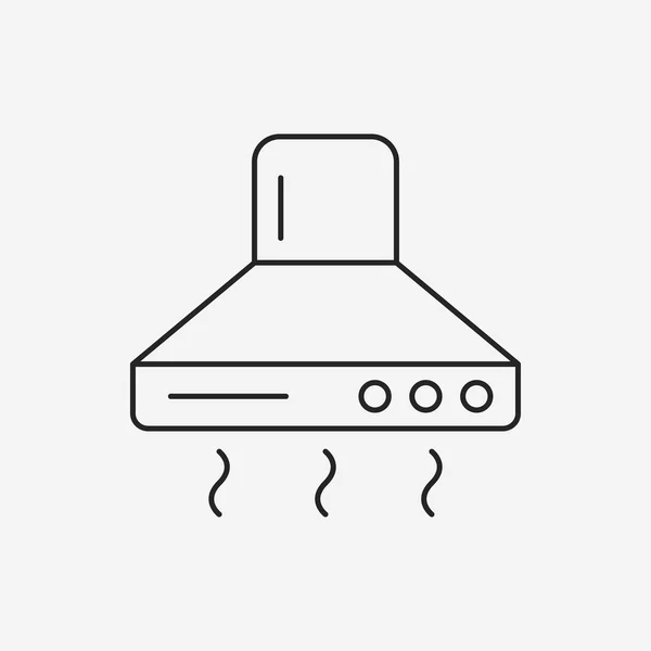 Range hood line icon — Stock Vector