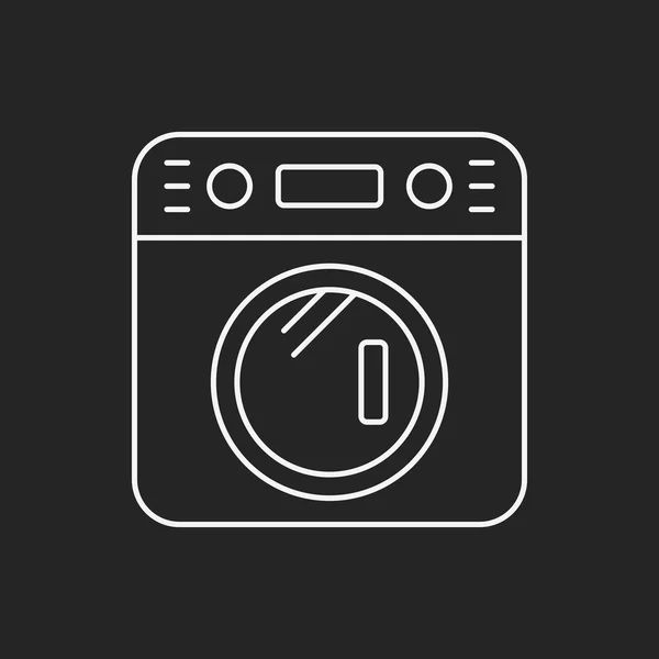 Washing machine line icon — Stock Vector