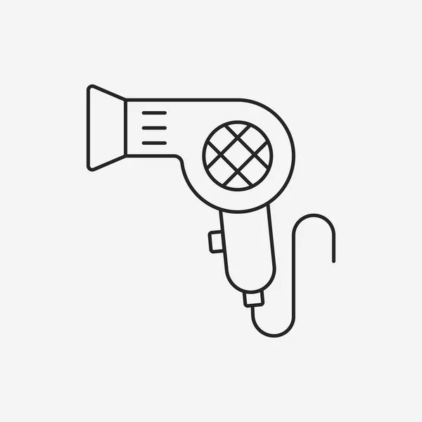 Hair dryer line icon — Stock Vector