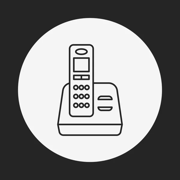 Icona della linea telefonica — Vettoriale Stock