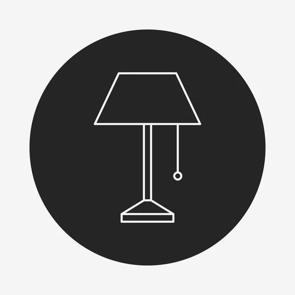 Ikona čáry lampy — Stockový vektor