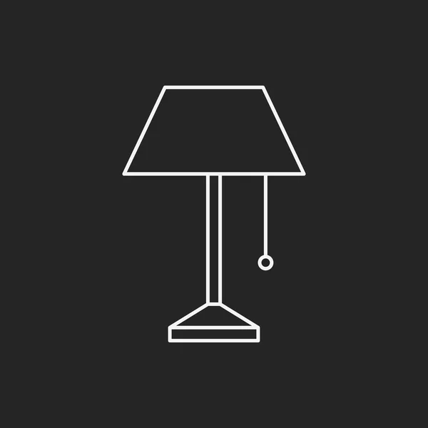 Lamp line icon — Stock Vector