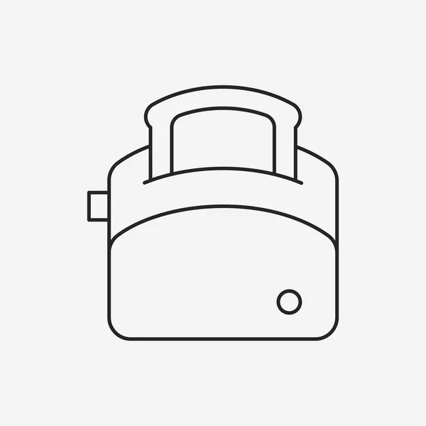 Icône de ligne grille-pain — Image vectorielle