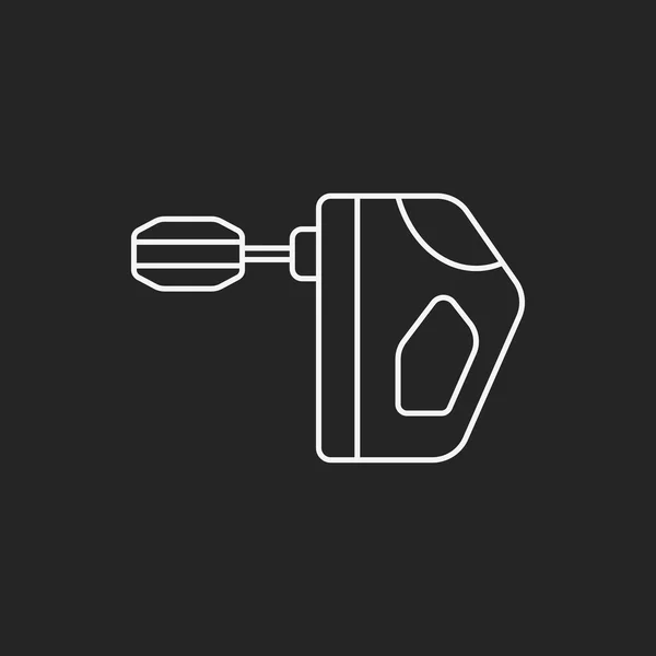 Kitchenware beater line icon — Stock Vector