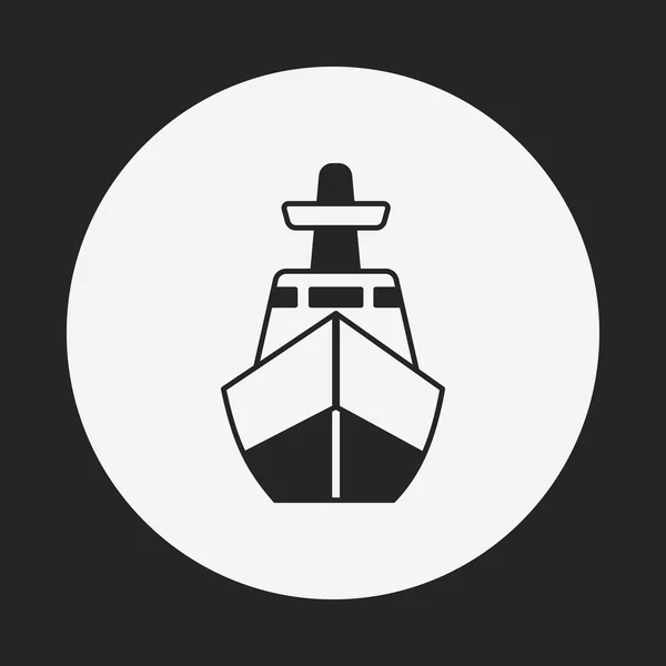 Schip pictogram — Stockvector