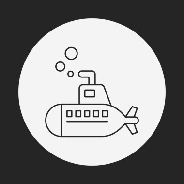 Denizaltı satırı simgesi