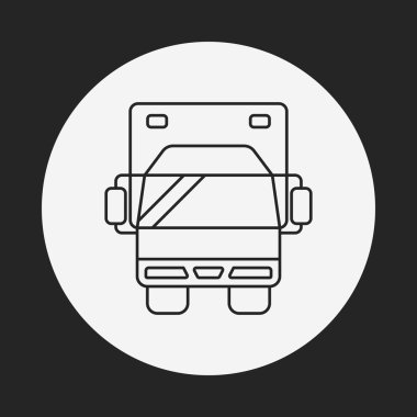 kamyon satırı simgesi