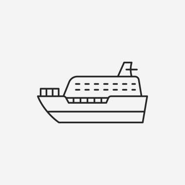 Gemi çizgisi simgesi