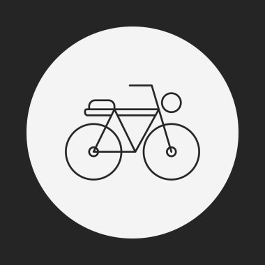 Bisiklet çizgisi simgesi