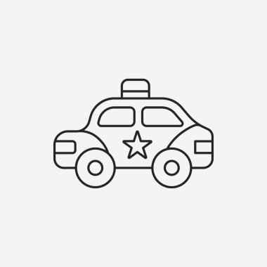 Polis araba satırı simgesi