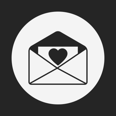 aşk mektubu simgesi