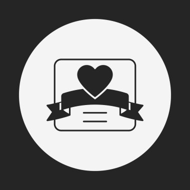 aşk mektubu simgesi