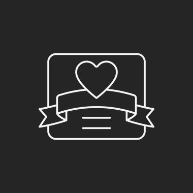 aşk mektubu satırı simgesi