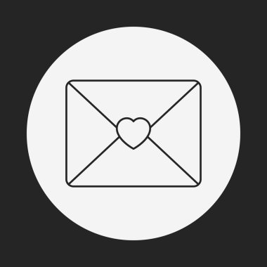 aşk mektubu satırı simgesi