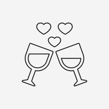 Şampanya satırı simgesi