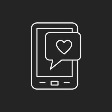 aşk mesaj satırı simgesi