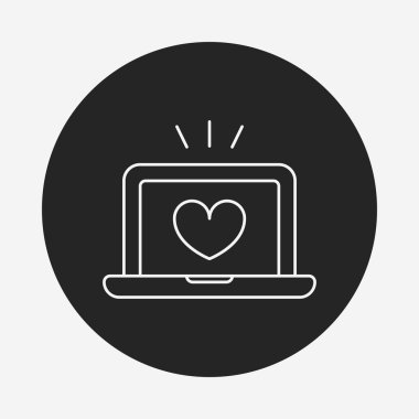 aşk bilgisayar satırı simgesi