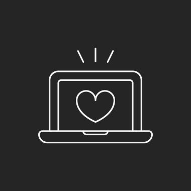 aşk bilgisayar satırı simgesi