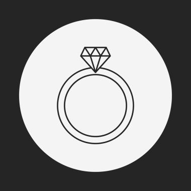 elmas yüzük satırı simgesi