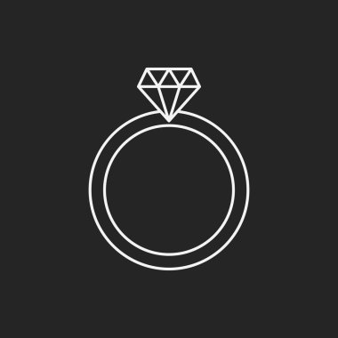 elmas yüzük satırı simgesi